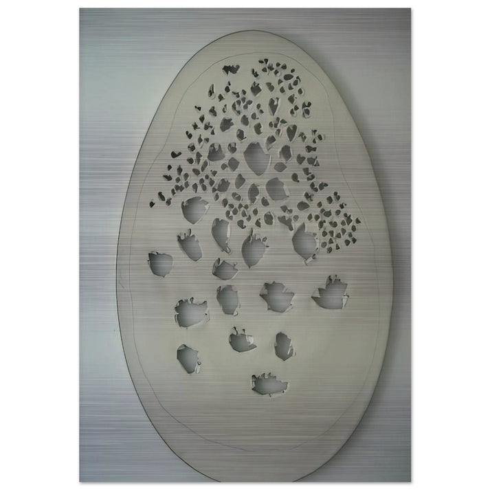 Concept Spatiale - 1963 - Lucio Fontana Brushed Aluminum Print - 70x100 cm / 28x40 inches | Lucio Fontana Aluminum Print | Lucio Fontana Prints