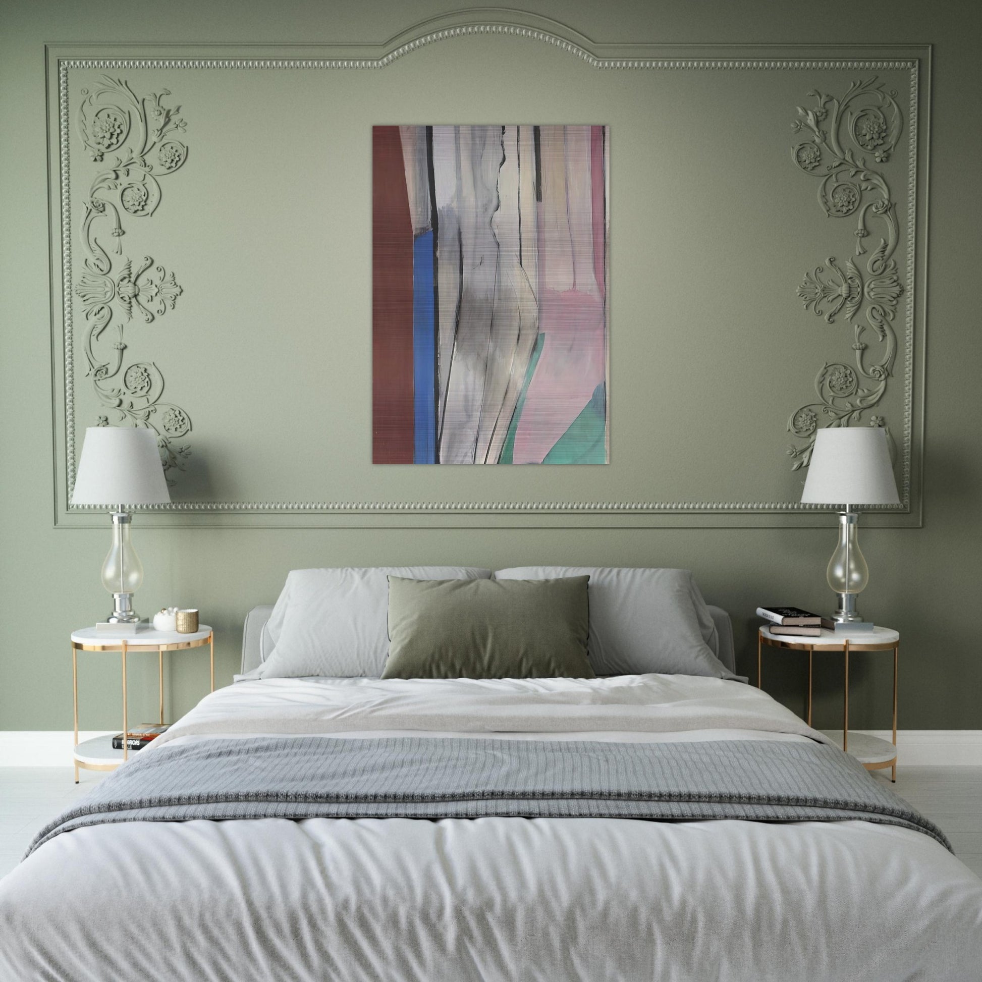 Ocean Park #6 - Richard Diebenkorn Brushed Aluminum Print - 70x100 cm / 28x40 inches | Richard Diebenkorn Aluminum Print | Richard Diebenkorn Prints