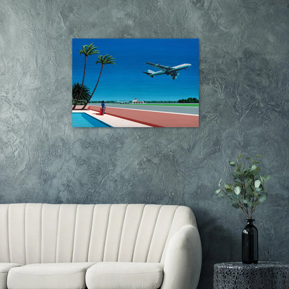 Finest B-R-E-E-Z-E Takeoff - Hiroshi Nagai Brushed Aluminum Print - 70x100 cm / 28x40 inches | Hiroshi Nagai Aluminum Print | Hiroshi Nagai Prints