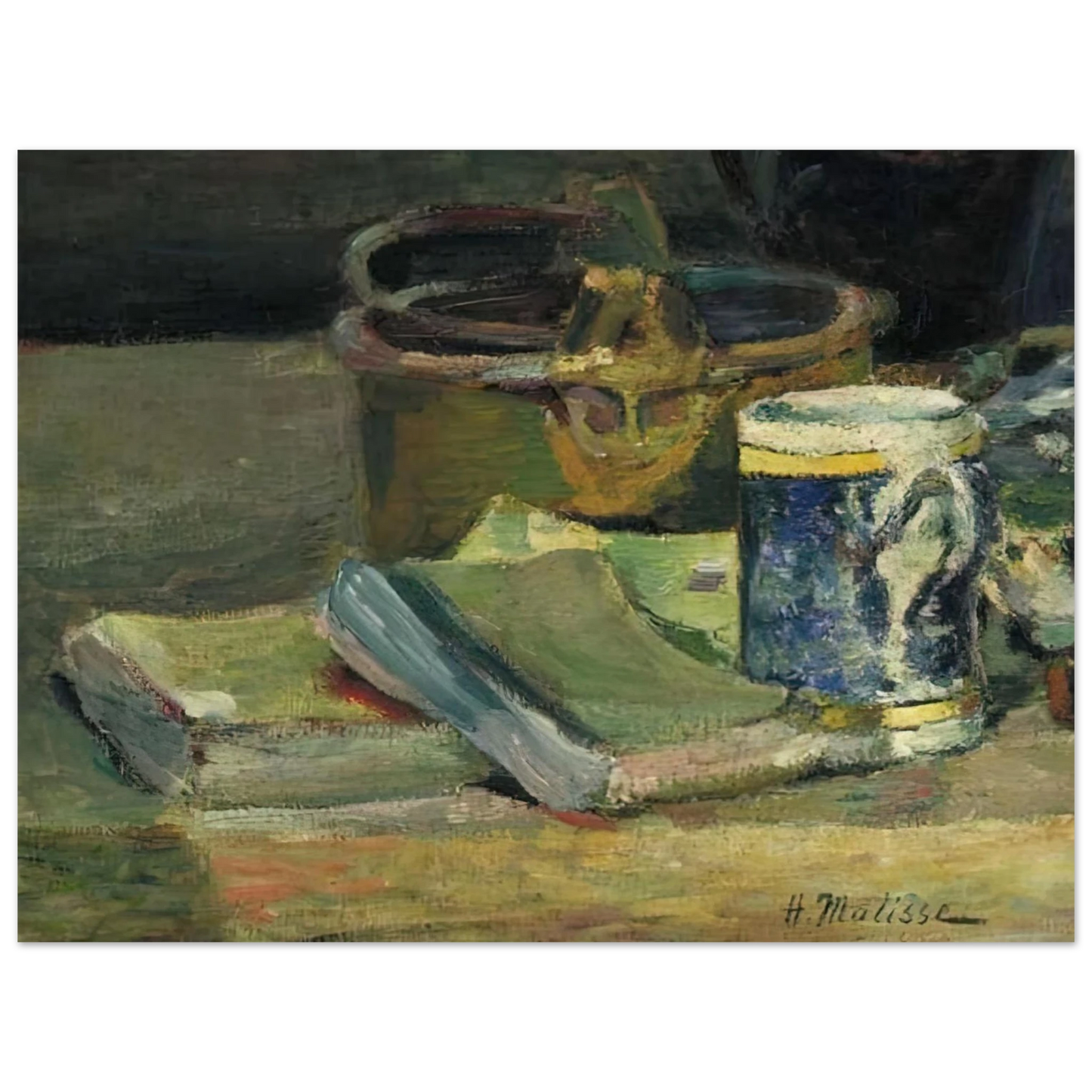 Henri Matisse - STILL LIFE WITH BOOKS 1895  75x100 cm / 30x40inches Fine Art Poster