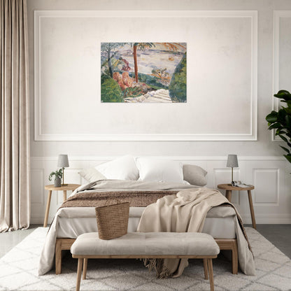 Harbour from Kirribilli - 1937 - Grace Cossington Smith Acrylic Print - 70x100 cm / 28x40″ inches | Grace Cossington Smith Wall Art | Grace Cossington Smith Prints