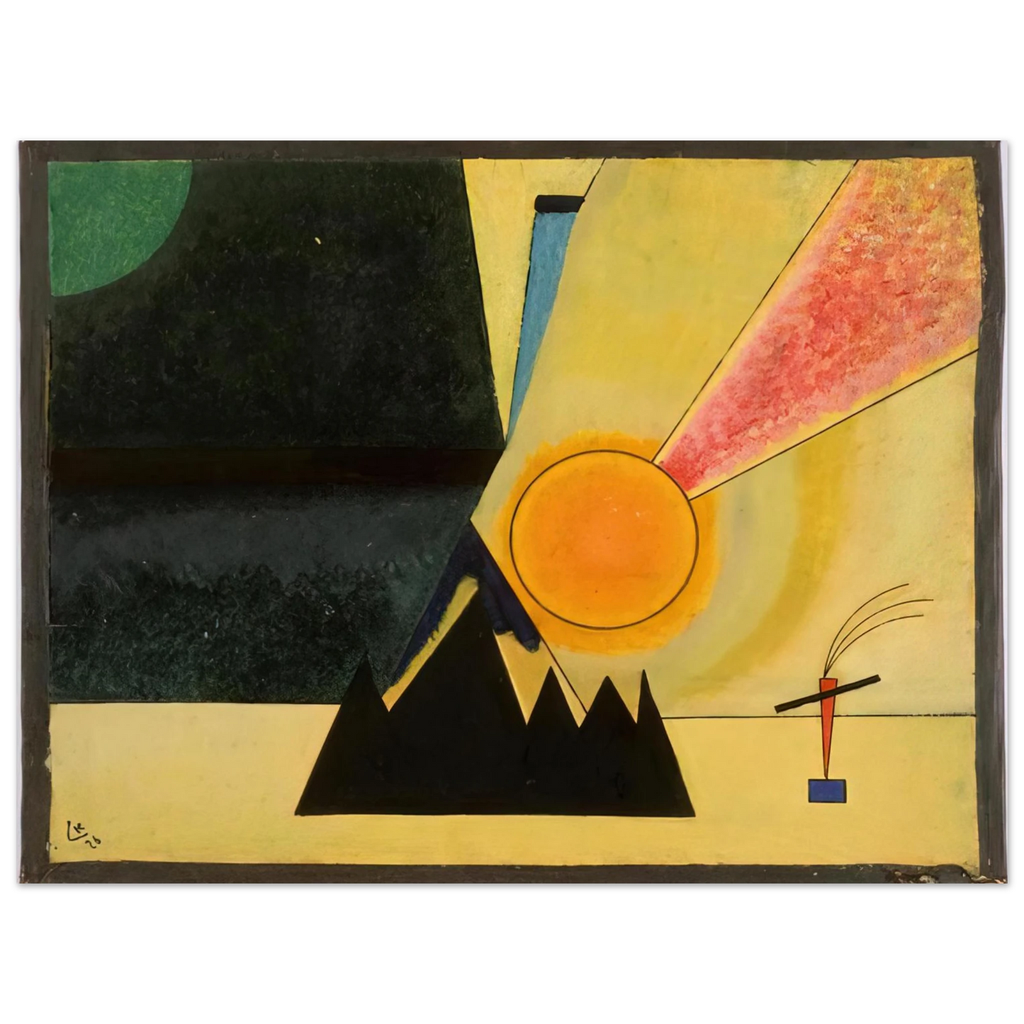 Wassily Kandinsky - DEVELOPMENT 1926  75x100 cm / 30x40inches Fine Art Poster