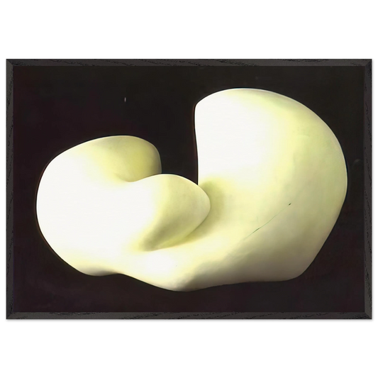 Human Concretion - Jean Arp 70x100 cm / 28x40 inches Framed Art Print – Black Wooden Frame
