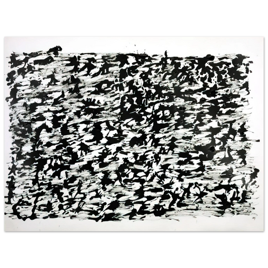 Henri Michaux - UNTITLED CHINESE INK DRAWING 1961  75x100 cm / 30x40inches Fine Art Poster