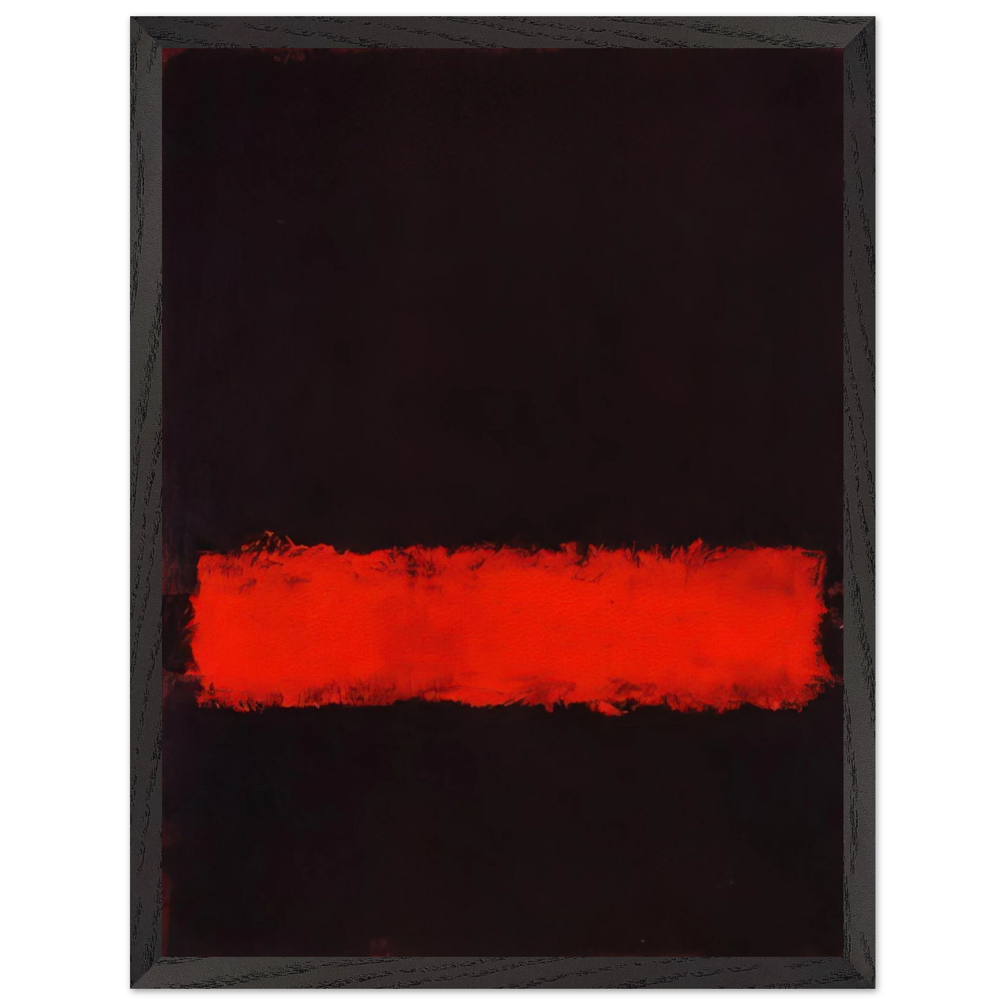 Mark Rothko - Black, Red and Black - 1968 Wall Art - 30x40 cm / 12x16 inches - Premium Wooden Framed Poster With Fine Art Paper-canvas - White frame