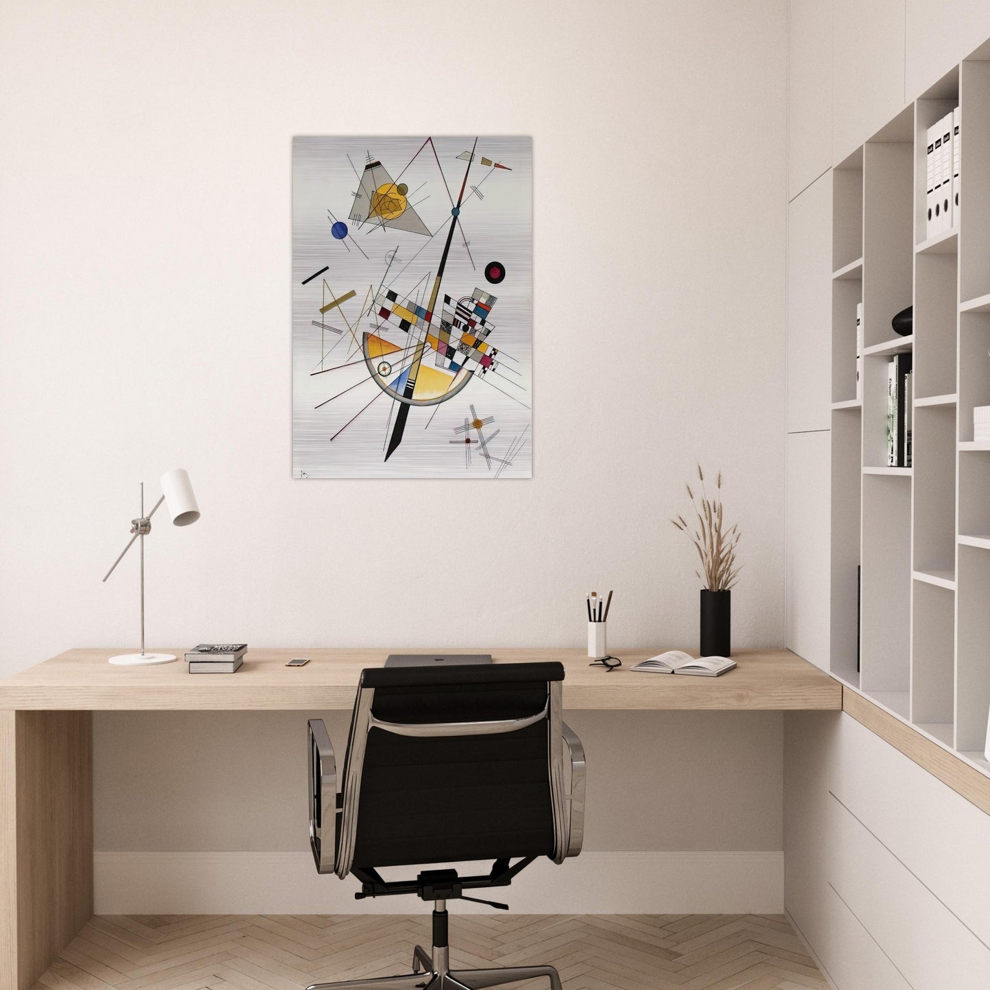 DELICATE TENSION NO 85 1923 - Wassily Kandinsky Brushed Aluminum Print - 70x100 cm / 28x40 inches | Wassily Kandinsky Aluminum Print | Wassily Kandinsky Prints