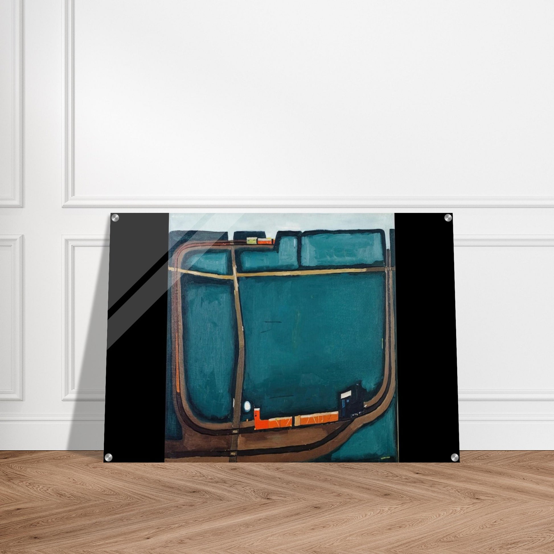 NARROW GAUGE RAILWAY IN THE MOUNTAINS 1963 - Jerzy Nowosielski Acrylic Print - 70x100 cm / 28x40″ inches | Jerzy Nowosielski Wall Art | Jerzy Nowosielski Prints