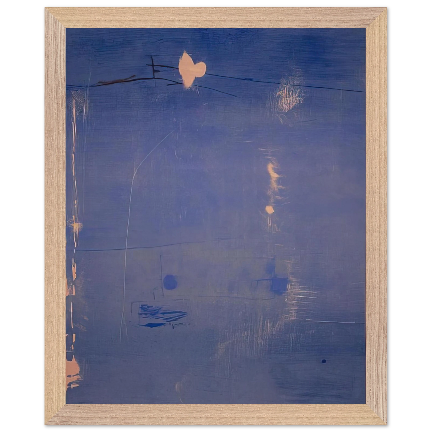 Helen Frankenthaler - Cameo - 1980 Wall art - 70x100 cm / 28x40 inches - Premium Wooden Framed Poster With Fine Art Paper-canvas - White frame
