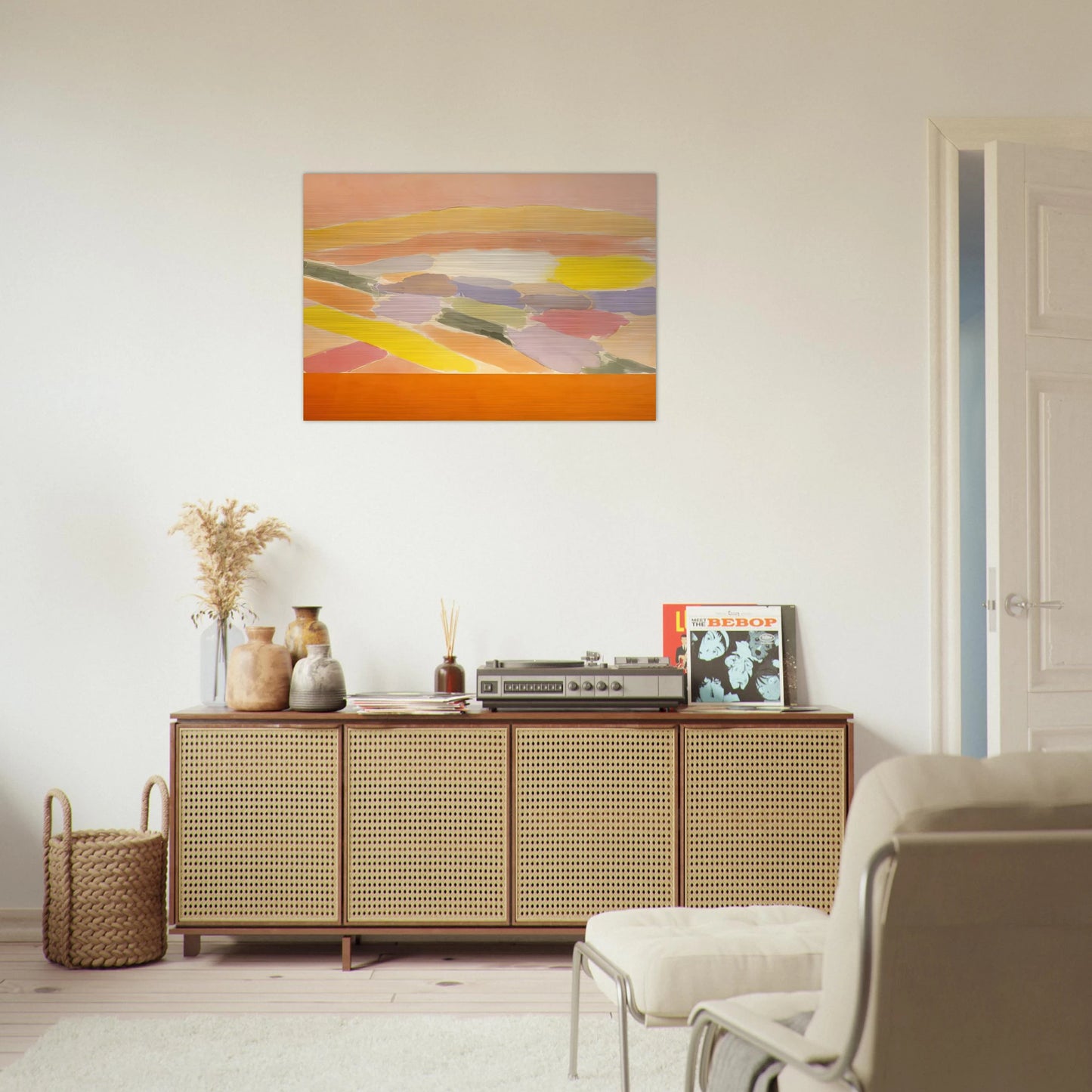 Arielle - 1978 - Ronnie Landfield Brushed Aluminum Print - 70x100 cm / 28x40 inches | Ronnie Landfield Aluminum Print | Ronnie Landfield Prints