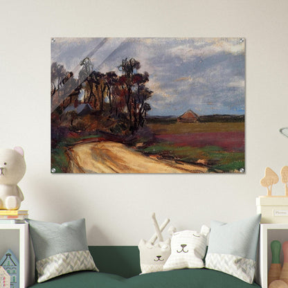 The Road and the House - claude monet Acrylic Print - 70x100 cm / 28x40″ inches | claude monet Wall Art | claude monet Prints