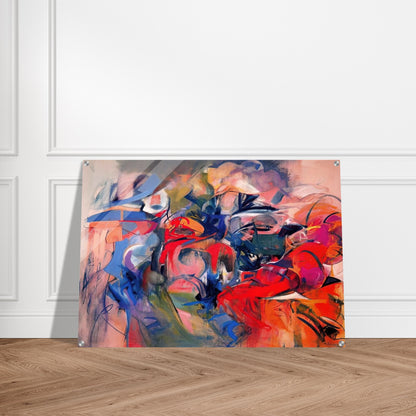 Fanfare - 1968 - Miriam Schapiro Acrylic Print - 70x100 cm / 28x40″ inches | Miriam Schapiro Wall Art | Miriam Schapiro Prints