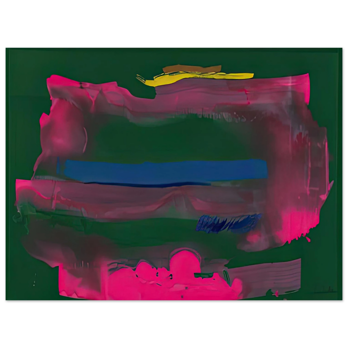 Helen Frankenthaler - Reef, 1991- Wall Art - 28x40 inches / 70x70 cm - Canvas (Imperial)-canvas - -