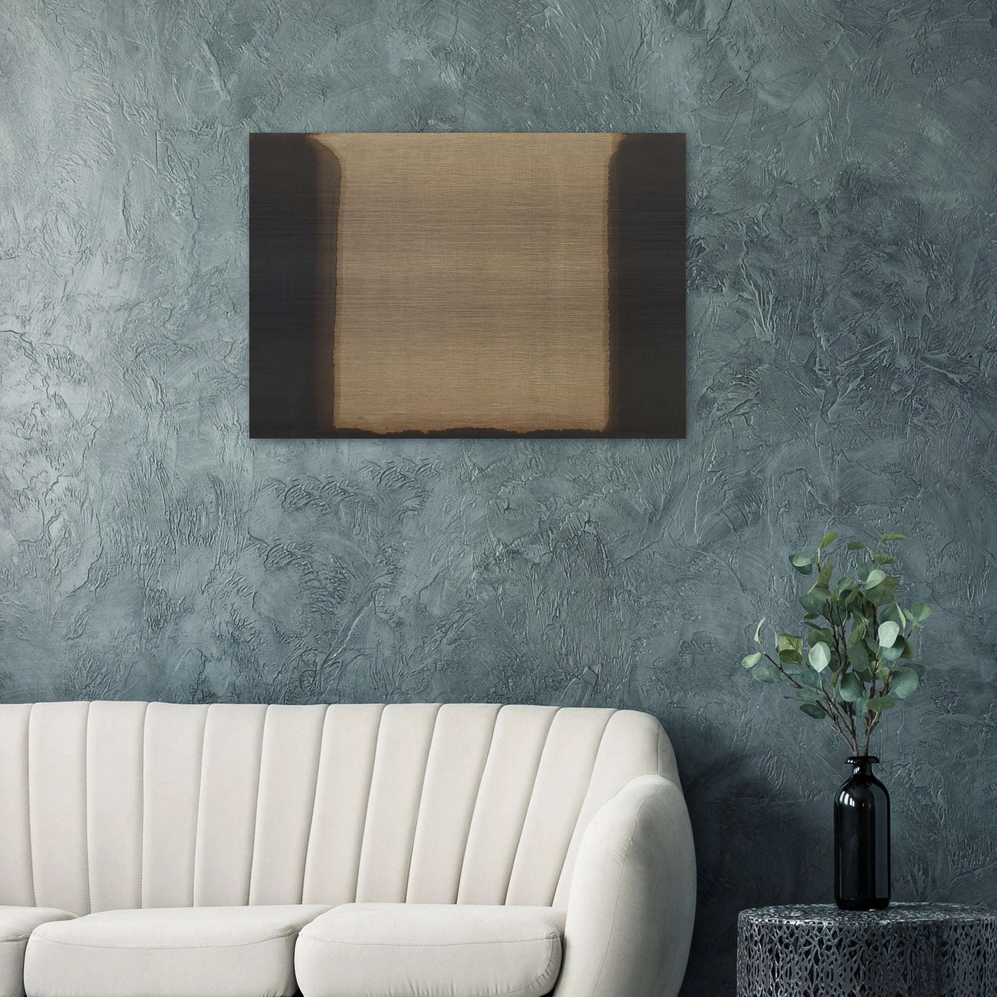 Umber Blue - 1978 - Yun Hyong-keun Brushed Aluminum Print - 70x100 cm / 28x40 inches | Yun Hyong-keun Aluminum Print | Yun Hyong-keun Prints