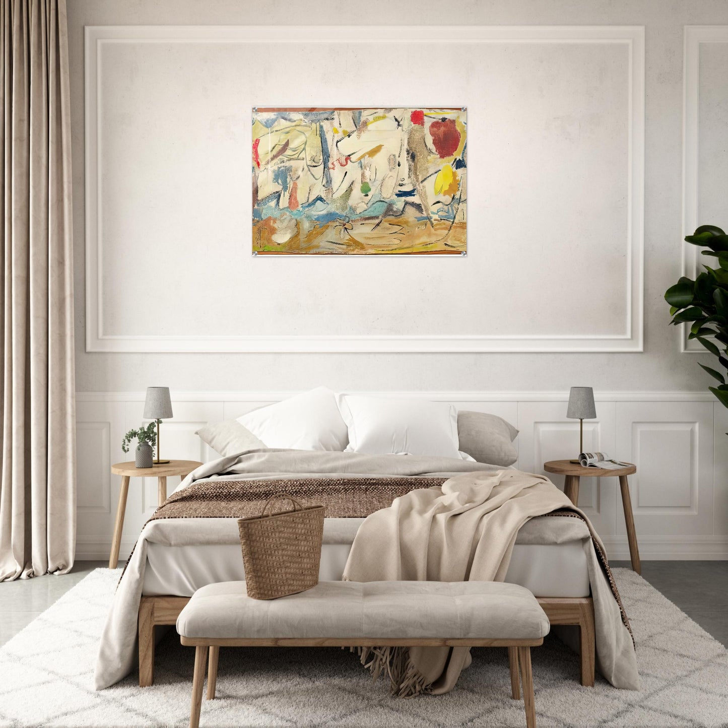 Cloudscape, 1951- - Helen Frankenthaler Acrylic Print - 70x100 cm / 28x40″ inches | Helen Frankenthaler Wall Art | Helen Frankenthaler Prints