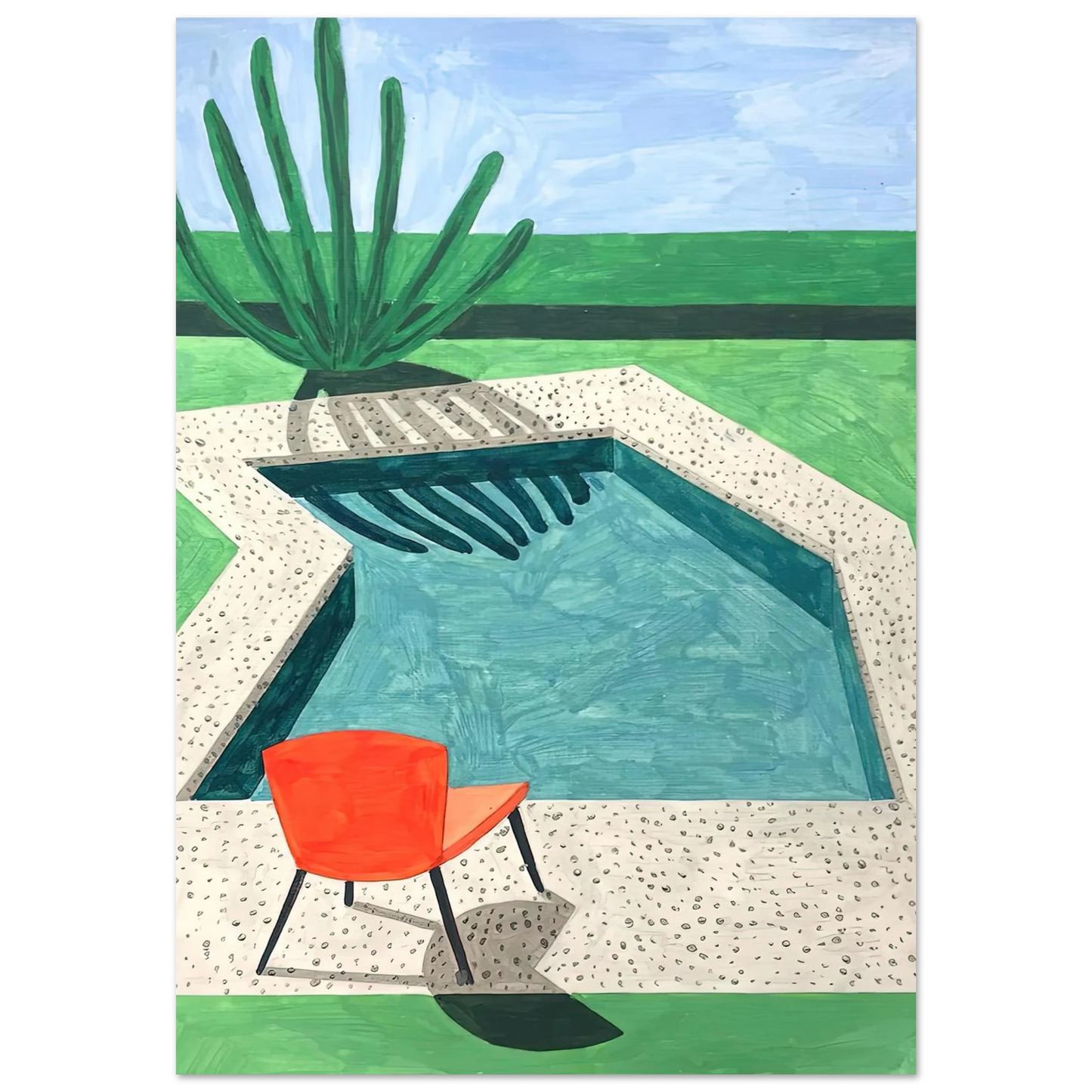 David Hockney - David Hockney Wall art - 50x70 cm / 20x28 inches - Fine Art Poster-canvas - -