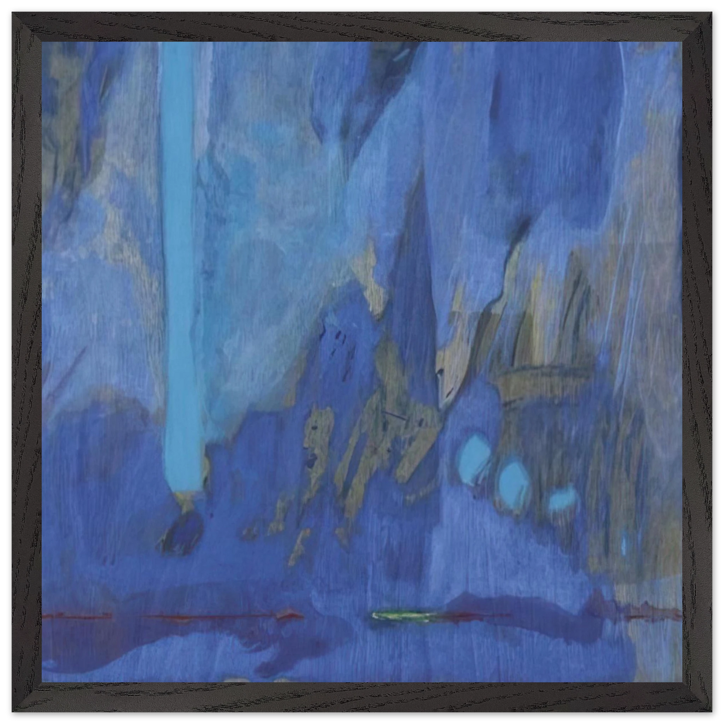 Helen Frankenthaler - Tales of Genji III - 1998 Wall art - A3 (29.7 x 42  cm) - Premium Wooden Framed Poster With Fine Art Paper-canvas - White frame