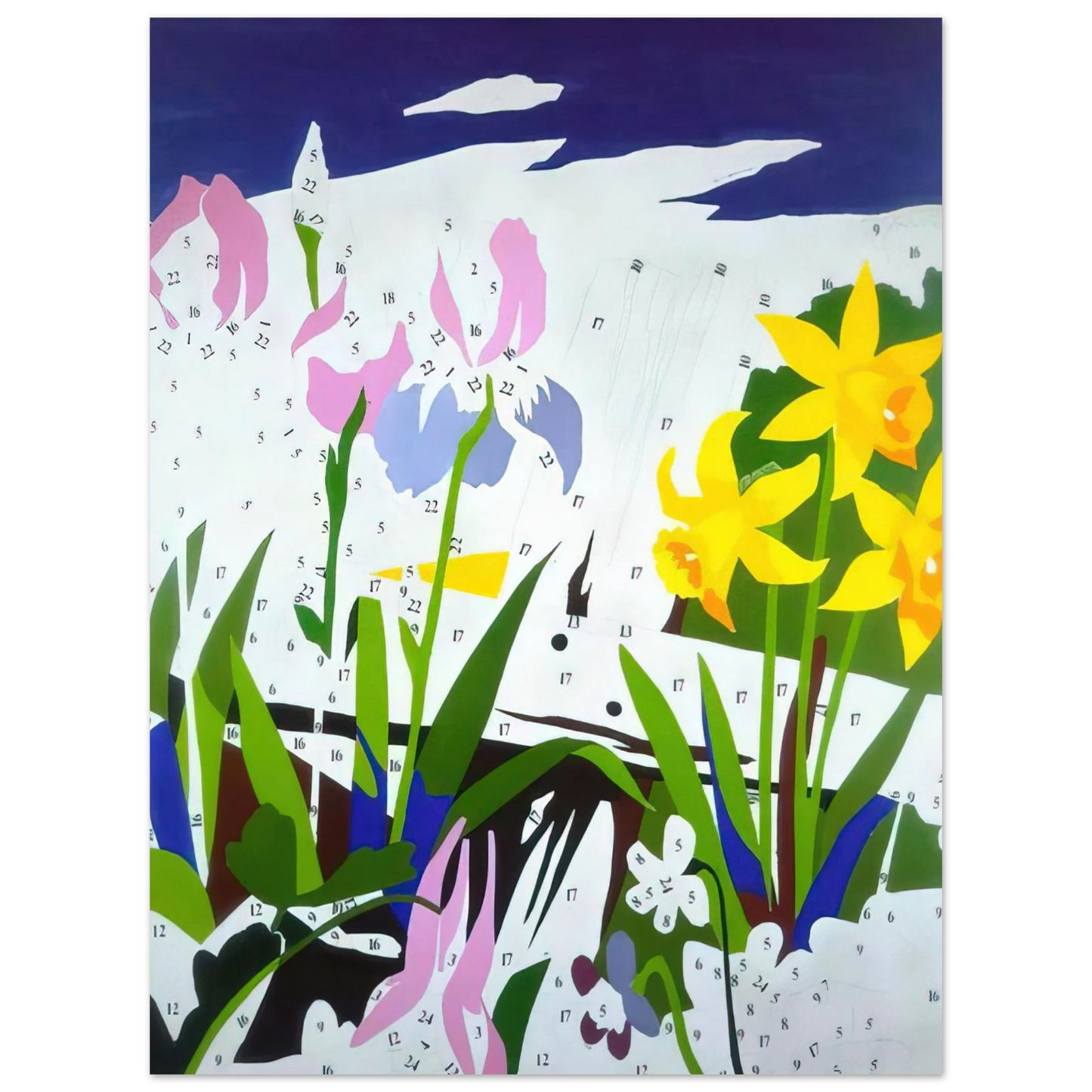 Andy Warhol - Do It Yourself  Flowers  Fine Art Poster