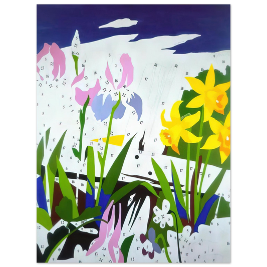 Andy Warhol - Do It Yourself  Flowers  Fine Art Poster