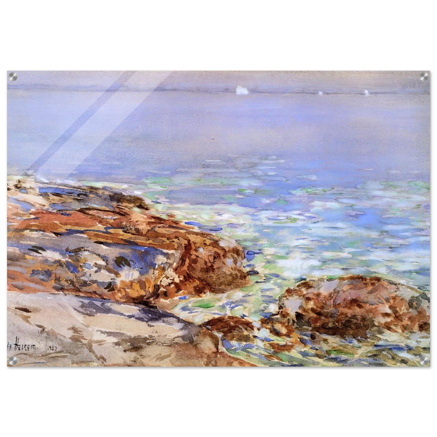 Seascape, Isles of Shoals - Childe Hassam Acrylic Print - 70x100 cm / 28x40″ inches