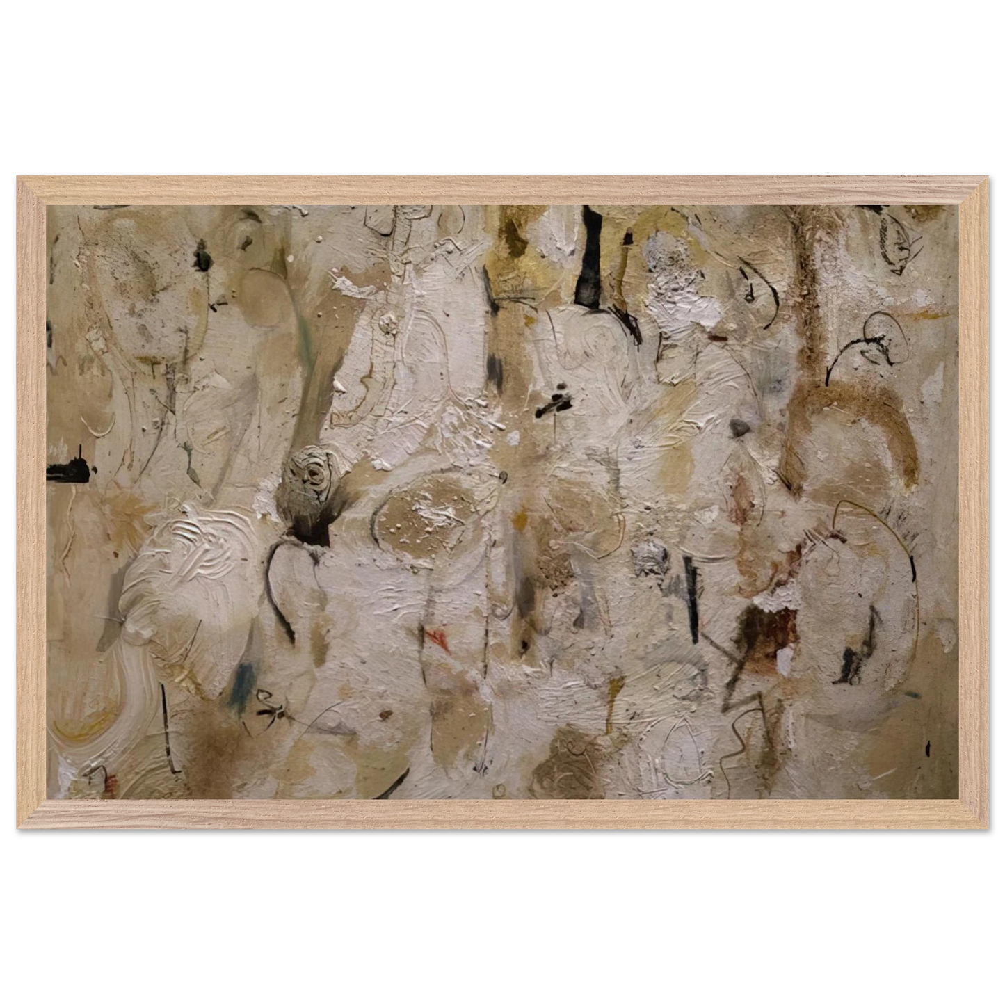 Helen Frankenthaler - Painted on 21st Street - 1951 Wall art - 30x45 cm / 12x18 inches - Premium Wooden Framed Poster With Fine Art Paper-canvas - Wood frame