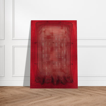 Espejo vestido de rojo - Art Informel - Manuel Rivera Brushed Aluminum Print - 70x100 cm / 28x40 inches | Manuel Rivera Aluminum Print | Manuel Rivera Prints