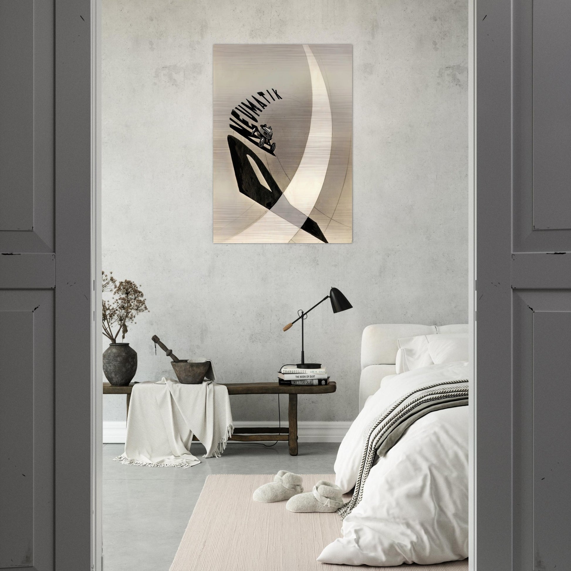 Pneumatik - Laszlo Moholy-Nagy Brushed Aluminum Print - 70x100 cm / 28x40 inches | Laszlo Moholy-Nagy Aluminum Print | Laszlo Moholy-Nagy Prints
