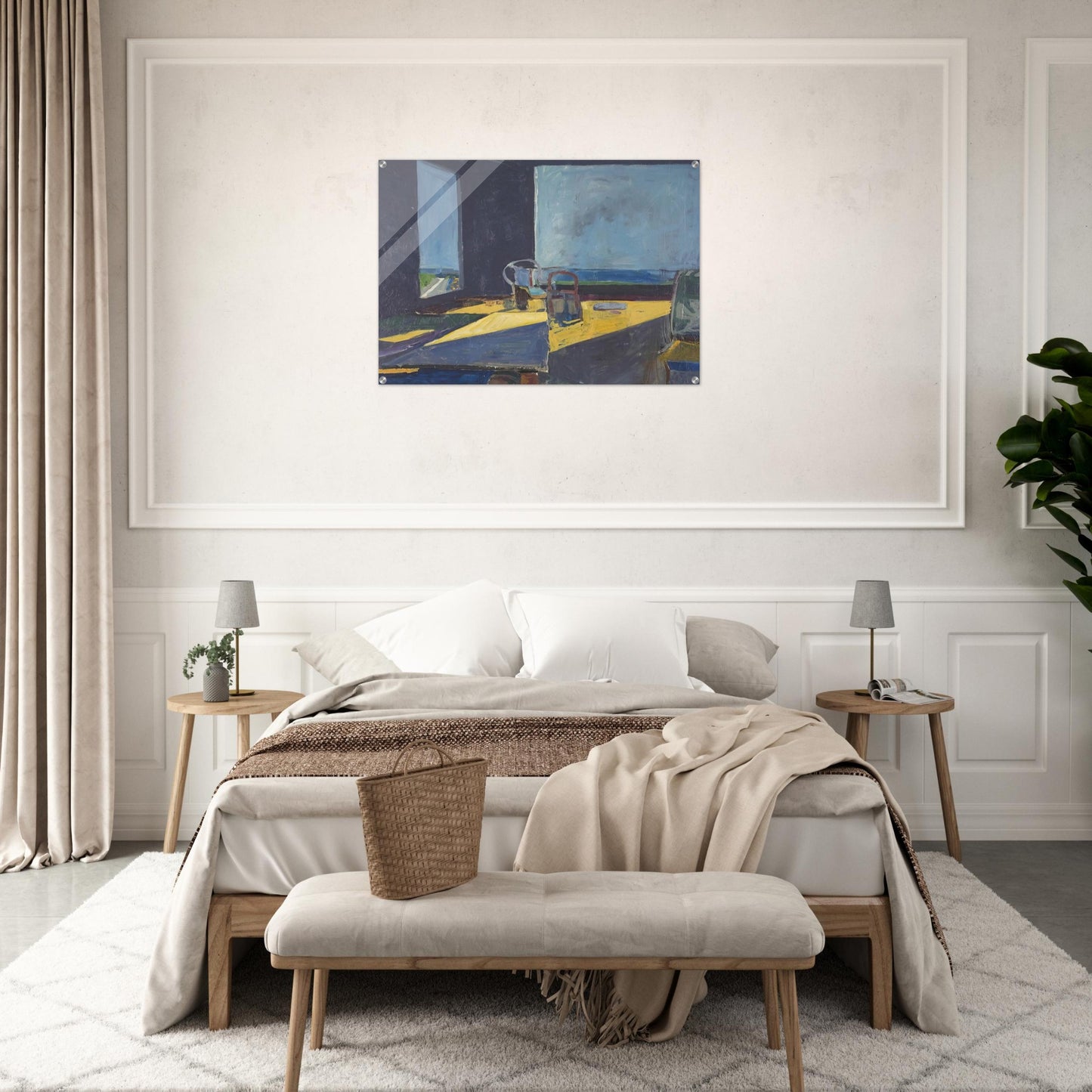 Interior with View of the Ocean - Richard Diebenkorn Acrylic Print - 70x100 cm / 28x40″ inches