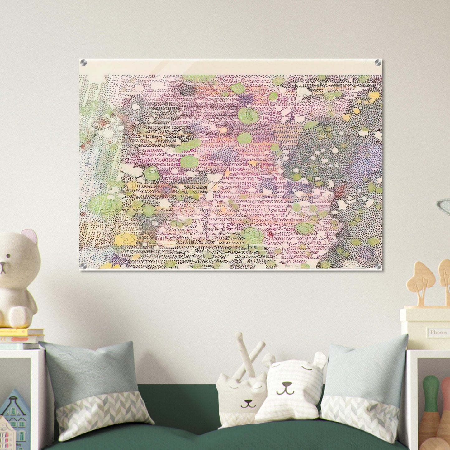 I PART OF SABINE D REGION SOUTHWEST MARE TRANQUILITATIS FROM LITHOGRAPHS BASED ON GEOLOGIC MAPS 1972 - Nancy Graves Acrylic Print - 70x100 cm / 28x40″ inches