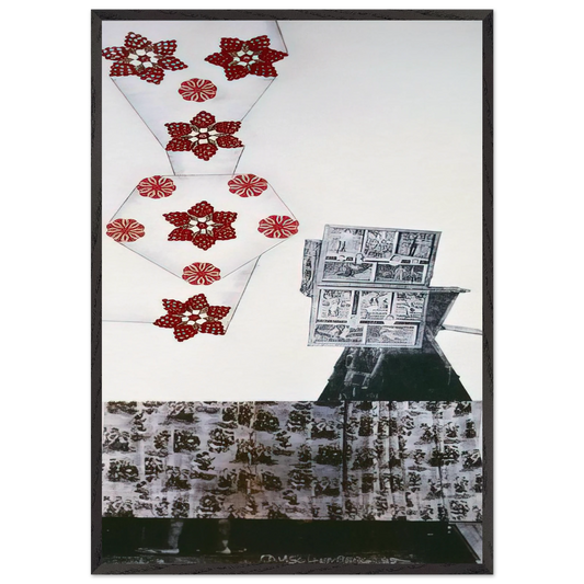 PARK ROCI MEXICO 1985 - Robert Rauschenberg 70x100 cm / 28x40 inches Framed Art Print – Black Wooden Frame