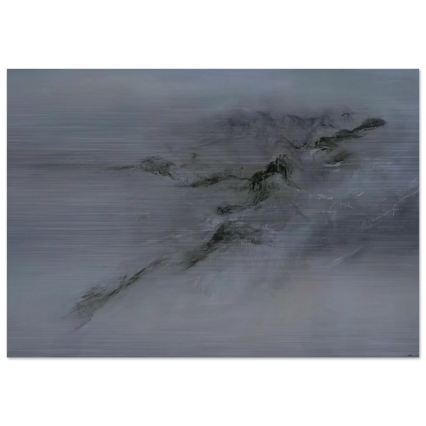 28 10 2001 2001 - Zao Wou-Ki Brushed Aluminum Print - 70x100 cm / 28x40 inches | Zao Wou-Ki Aluminum Print | Zao Wou-Ki Prints