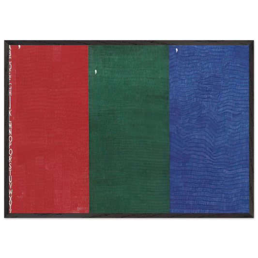 AEB - Alighiero Boetti 70x100 cm / 28x40 inches Framed Art Print – Black Wooden Frame