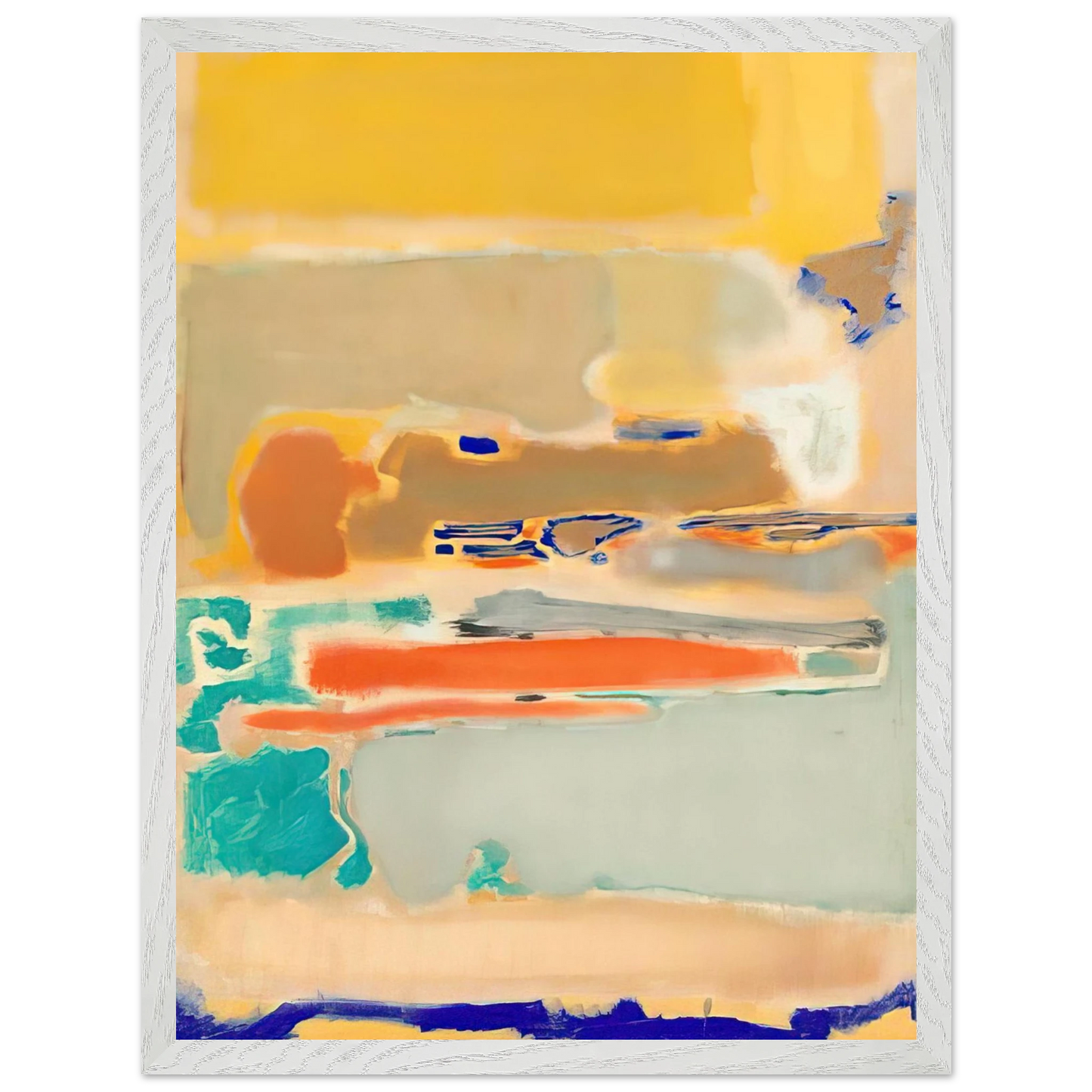 Mark Rothko - Multiform - 1948 Wall Art - 30x40 cm / 12x16 inches - Premium Wooden Framed Poster With Fine Art Paper-canvas - Black frame