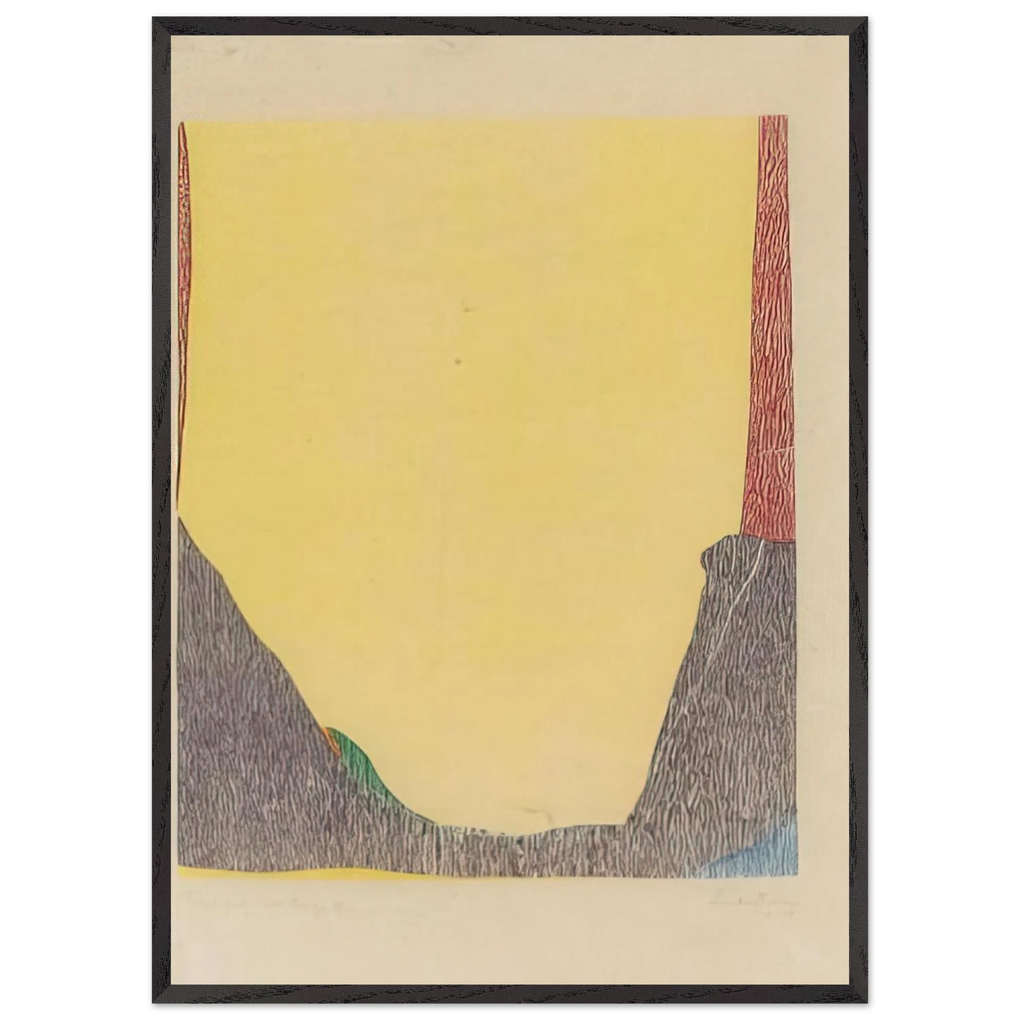 Helen Frankenthaler - East and Beyond - 1973 Wall art - 27x35 cm / 11x14 inches - Fine Art Poster-canvas - -