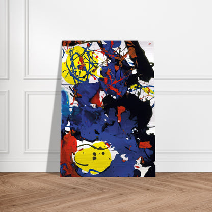Untitled  SFP94-131  SFF 1801  - Sam Francis Brushed Aluminum Print - 70x100 cm / 28x40 inches | Sam Francis Aluminum Print | Sam Francis Prints