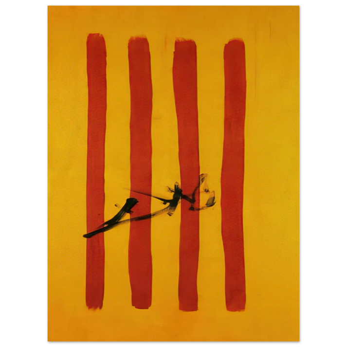 Salvador Dali - THE DALINIAN SENYERA CATALONIAN NATIONAL FLAG  75x100 cm / 30x40inches Fine Art Poster