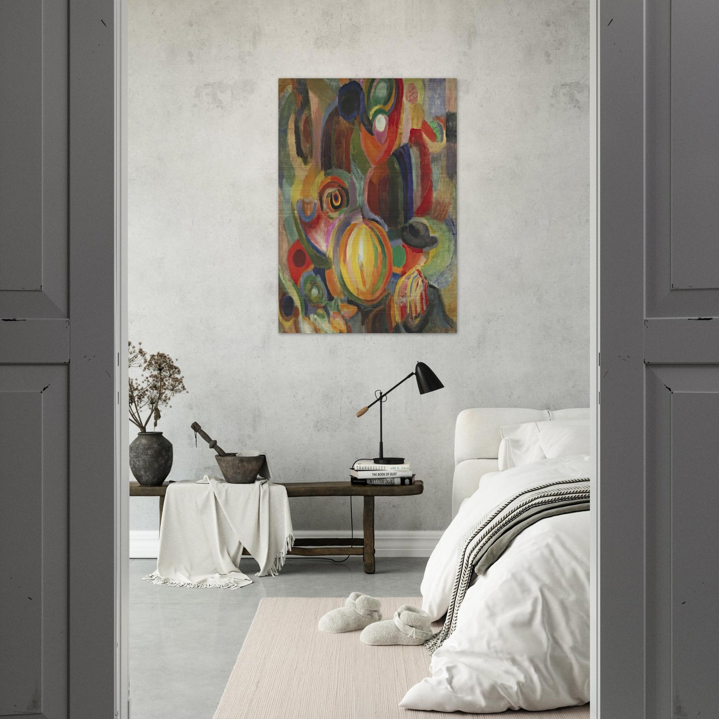PORTUGUESE MARKET 1915 - Sonia Delaunay Brushed Aluminum Print - 70x100 cm / 28x40 inches | Sonia Delaunay Aluminum Print | Sonia Delaunay Prints