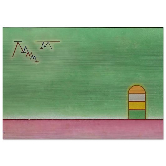 GREEN EMPTYNESS 1930 - Wassily Kandinsky Brushed Aluminum Print - 70x100 cm / 28x40 inches | Wassily Kandinsky Aluminum Print | Wassily Kandinsky Prints