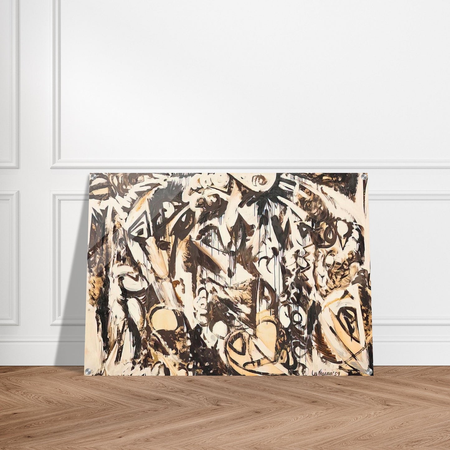 Cool White - Lee Krasner Acrylic Print - 70x100 cm / 28x40″ inches