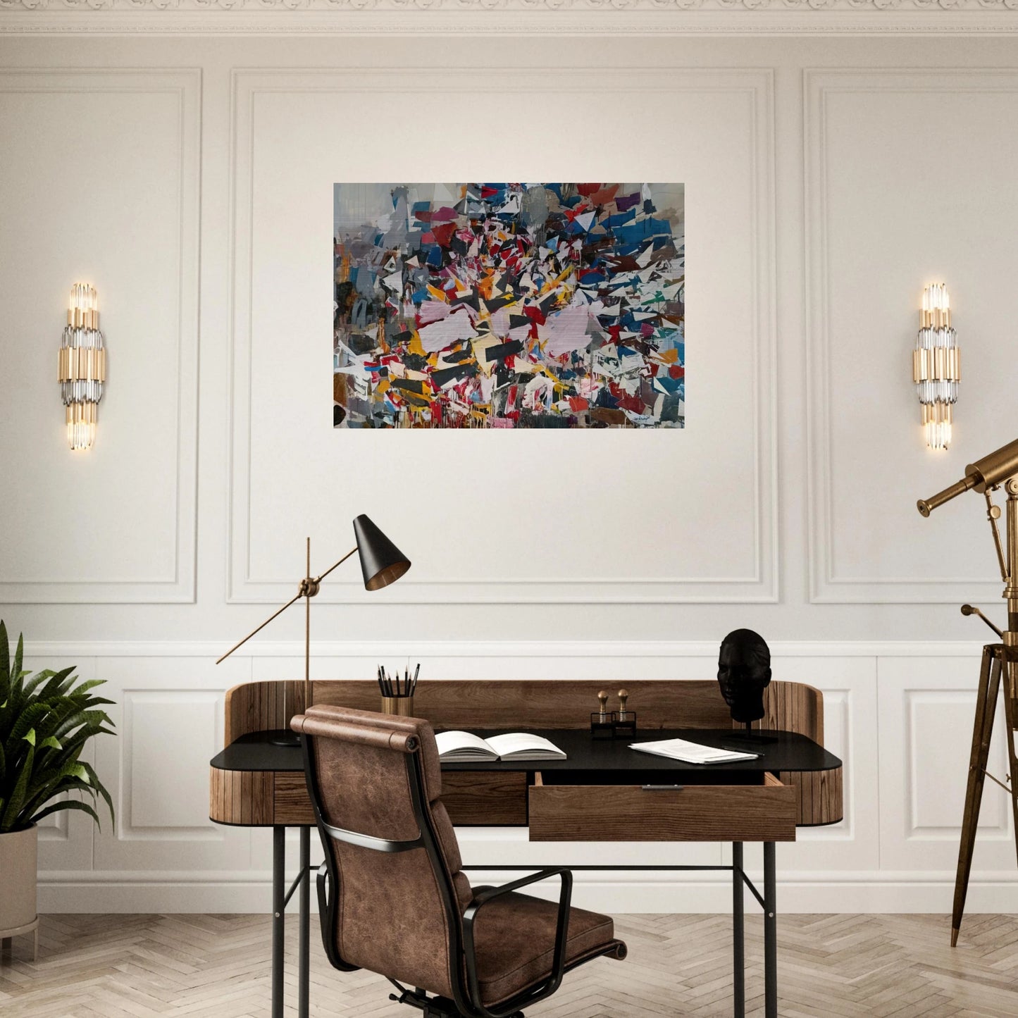 Upward Direction - 1988 - Robert Goodnough Brushed Aluminum Print - 70x100 cm / 28x40 inches | Robert Goodnough Aluminum Print | Robert Goodnough Prints