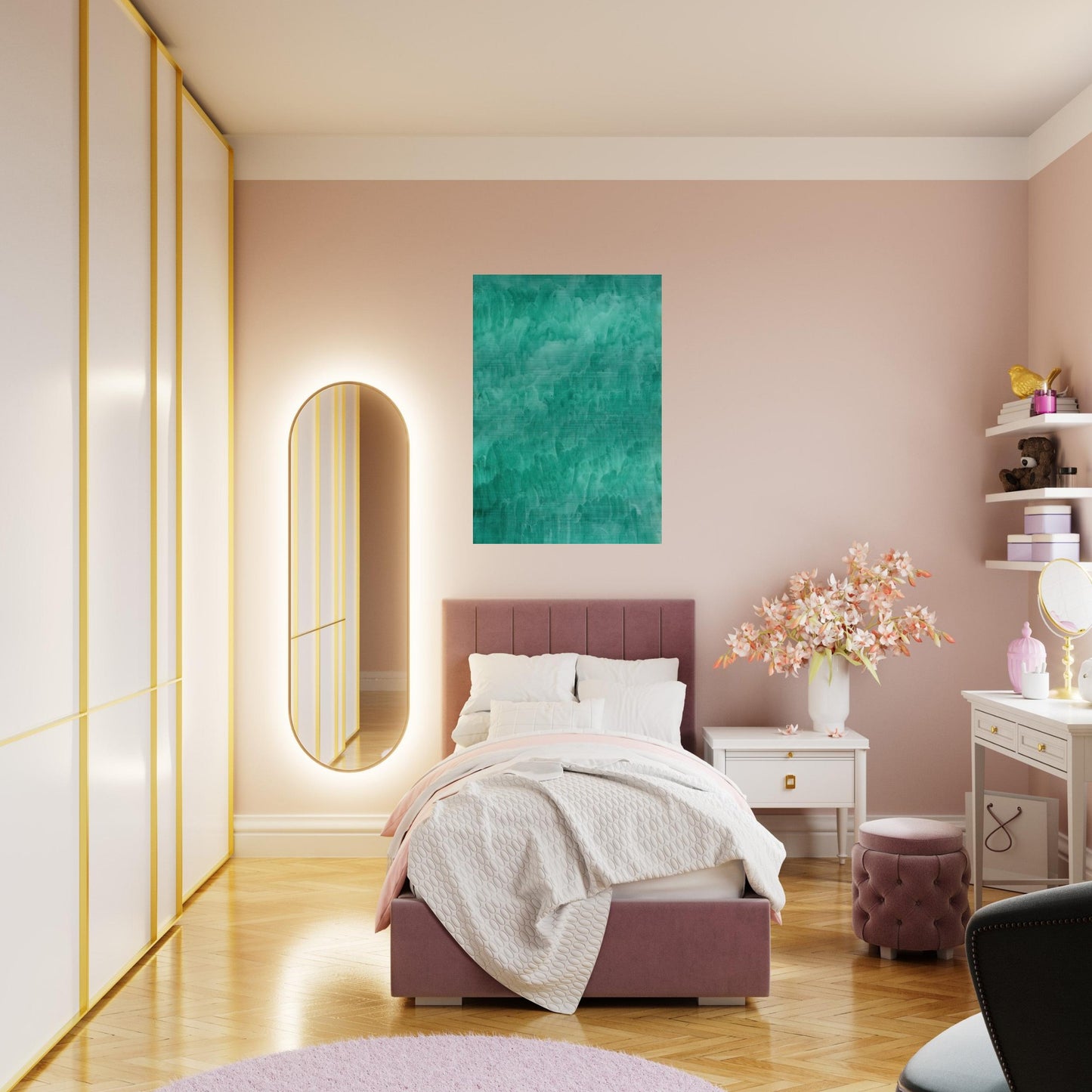 Viridian - Marcia Hafif Brushed Aluminum Print - 70x100 cm / 28x40 inches | Marcia Hafif Aluminum Print | Marcia Hafif Prints