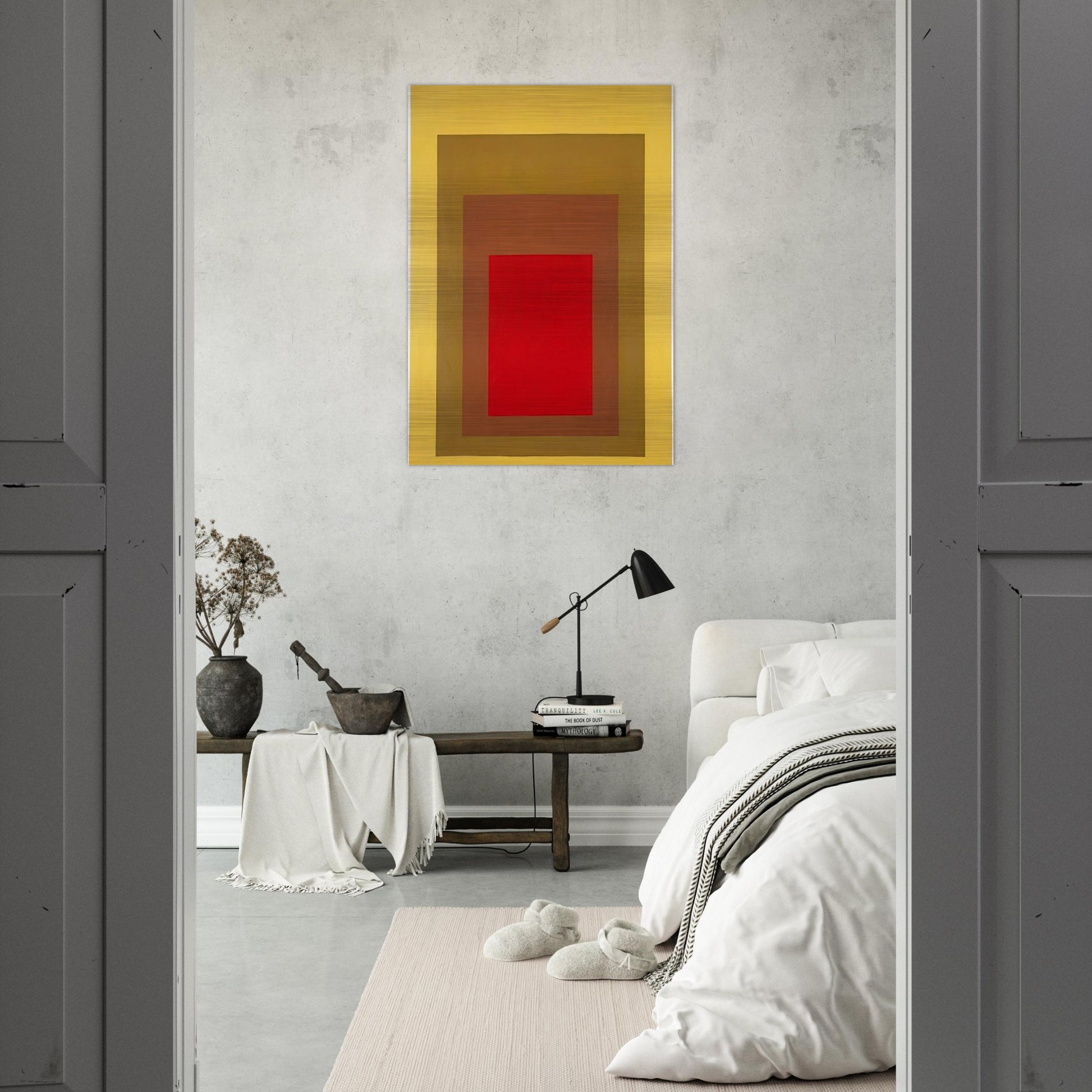 HOMAGE TO THE SQUARE 1967 1 - Josef Albers Brushed Aluminum Print - 70x100 cm / 28x40 inches | Josef Albers Aluminum Print | Josef Albers Prints