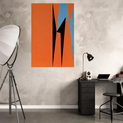 Dichotomic Organization - 1959 - Lorser Feitelson Art Prints - 100x150 cm / 40x60″ inches | Lorser Feitelson Poster | Lorser Feitelson Prints