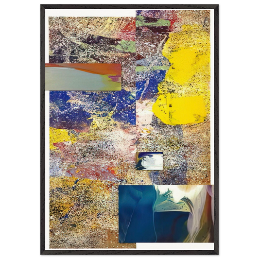 Remembering Girls Ajar - Sam Gilliam 70x100 cm / 28x40 inches Framed Art Print – Black Wooden Frame