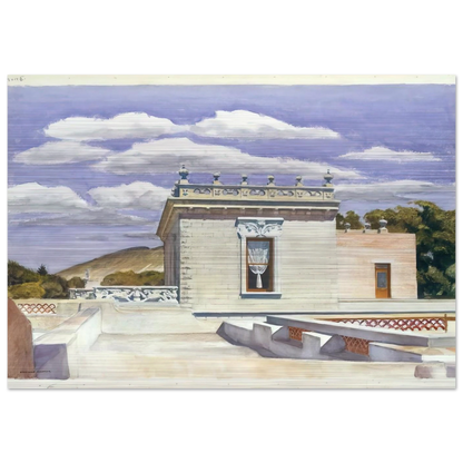 Saltillo Mansion - Edward Hopper Brushed Aluminum Print - 70x100 cm / 28x40 inches | Edward Hopper Aluminum Print | Edward Hopper Prints