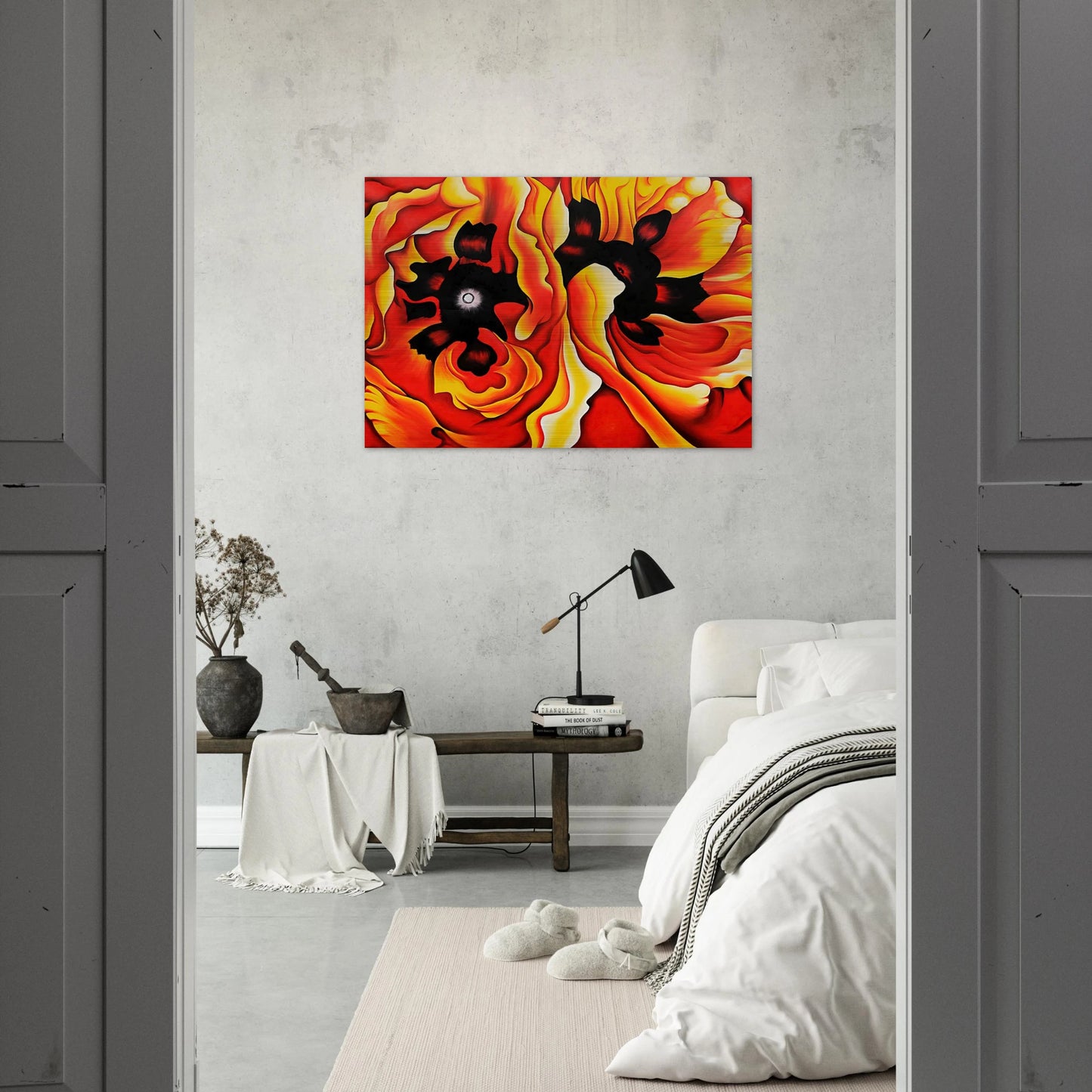 Oriental Poppies II - Georgia O'Keeffe Brushed Aluminum Print - 70x100 cm / 28x40 inches | Georgia O'Keeffe Aluminum Print | Georgia O'Keeffe Prints