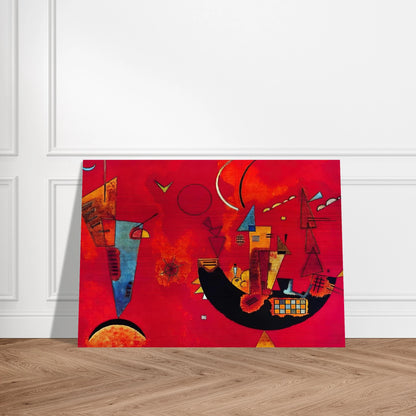 MIT UND GEGEN 1929 - Wassily Kandinsky Brushed Aluminum Print - 70x100 cm / 28x40 inches | Wassily Kandinsky Aluminum Print | Wassily Kandinsky Prints