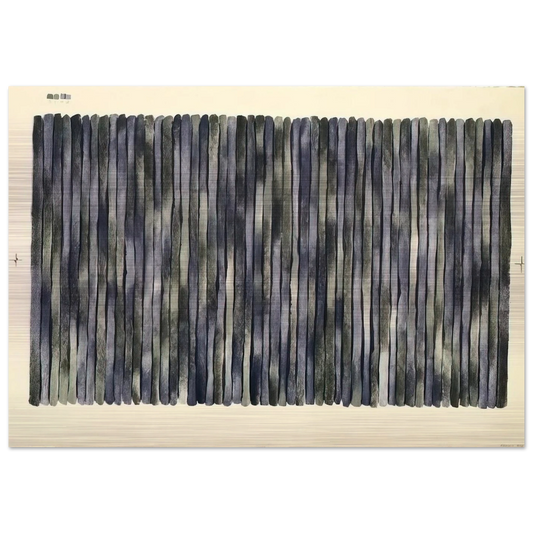 Adam's Rib - 1980 - Gene Davis Brushed Aluminum Print - 70x100 cm / 28x40 inches | Gene Davis Aluminum Print | Gene Davis Prints