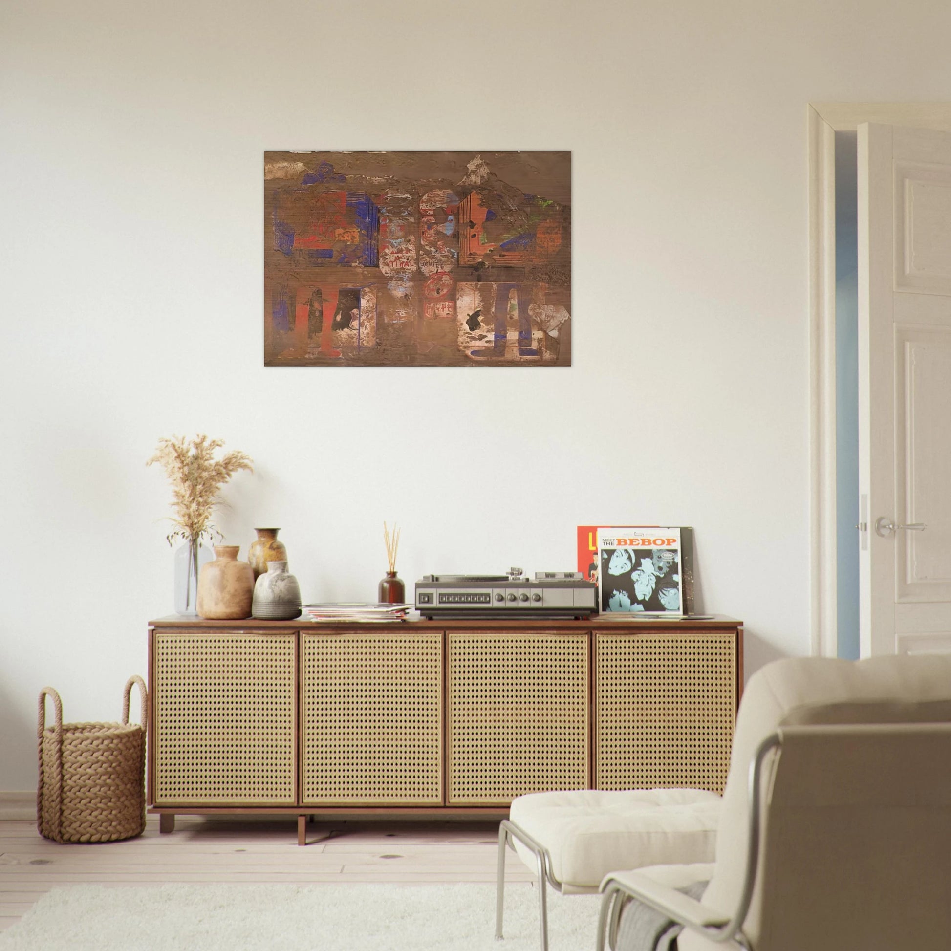 Graphic with Cocoa - 1968 - Dieter Roth Brushed Aluminum Print - 70x100 cm / 28x40 inches | Dieter Roth Aluminum Print | Dieter Roth Prints