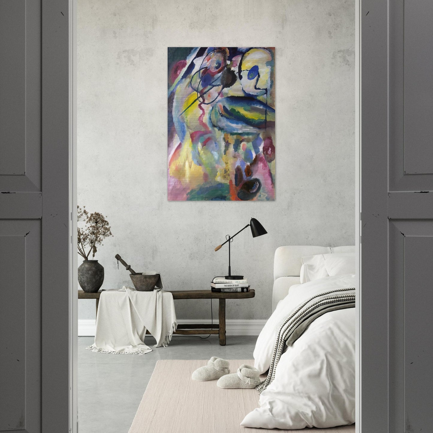 PICTURE WITH A CIRCLE 1911 - Wassily Kandinsky Brushed Aluminum Print - 70x100 cm / 28x40 inches | Wassily Kandinsky Aluminum Print | Wassily Kandinsky Prints