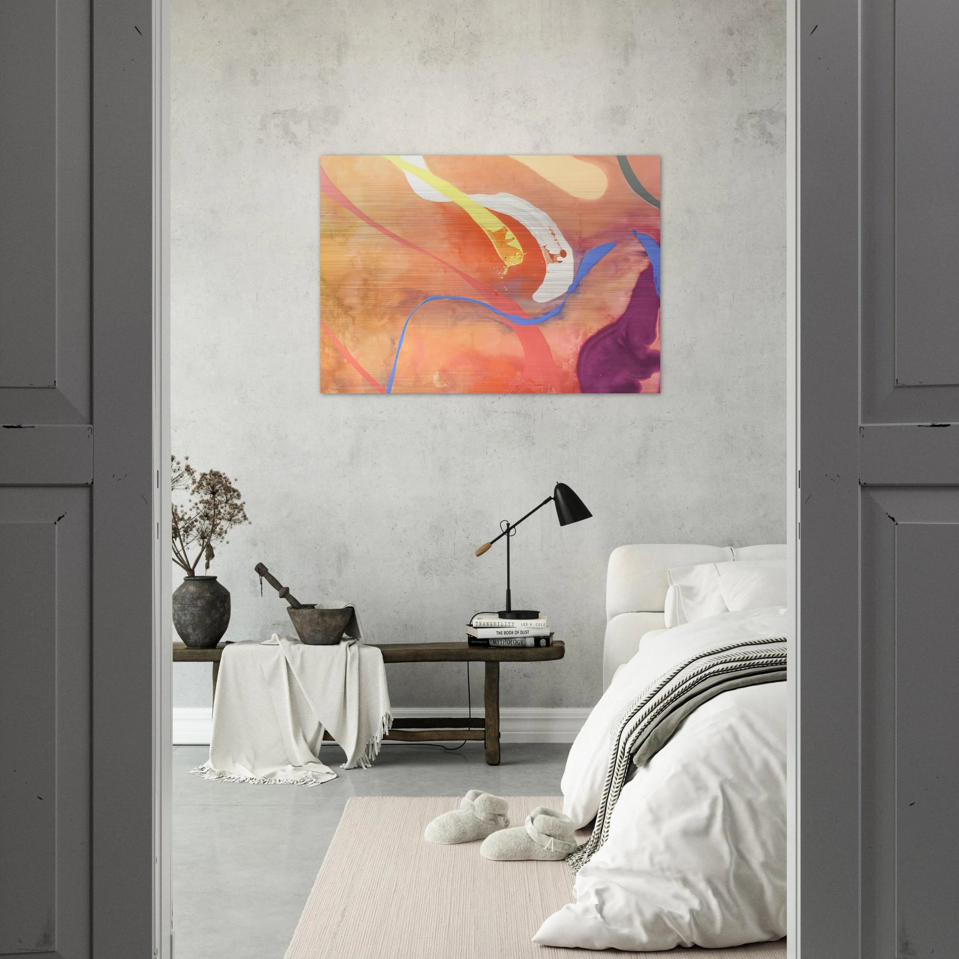 For Becky - 1969 - Ronnie Landfield Brushed Aluminum Print - 70x100 cm / 28x40 inches | Ronnie Landfield Aluminum Print | Ronnie Landfield Prints